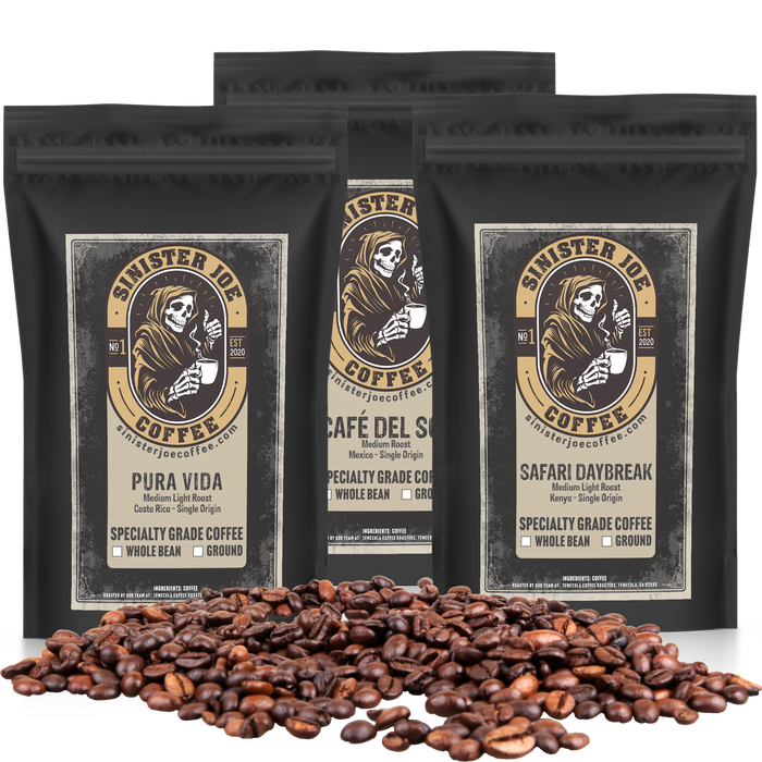 Captivating single-origin coffee varieties, each telling its unique story.